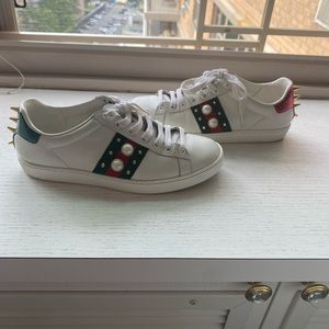 Gucci Women’s Ace Studded sneaker size 36